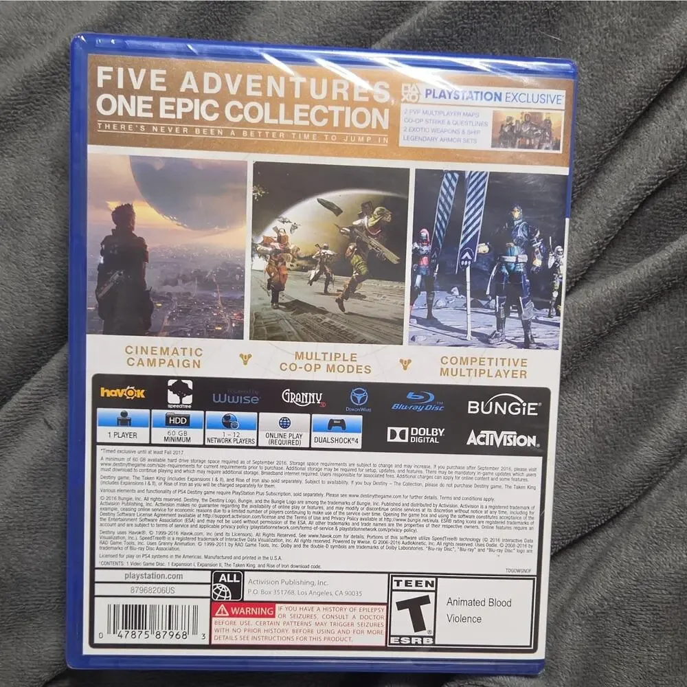 Activision Destiny: The Collection (PS4) Multiplayer Shooter T-Teen